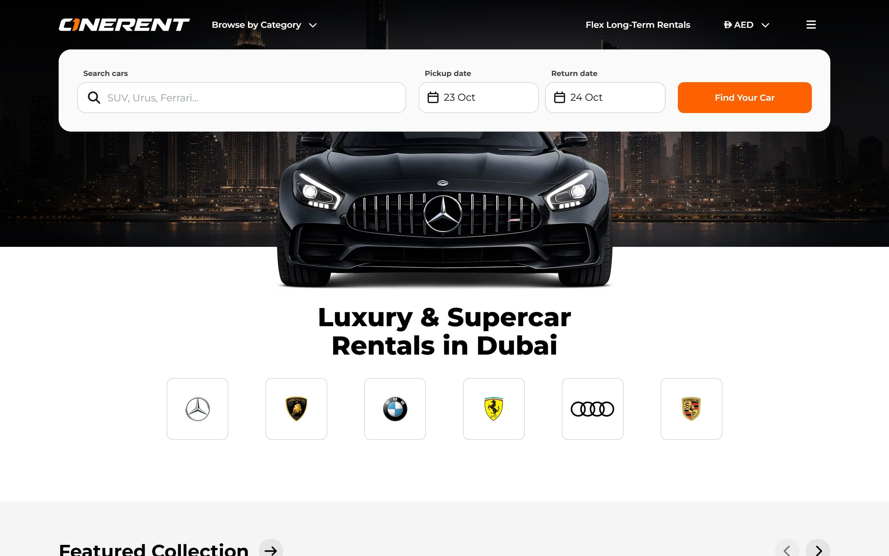 De website van One Rent
